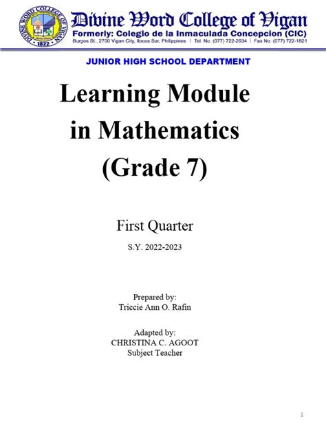 Grade 7 Basic Math 的图像结果