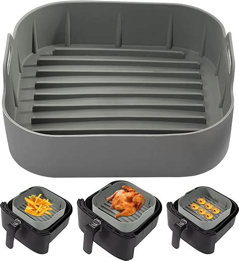 Air Fryer Silicone Pot Food Safe Non Stick Air Fryers Basket - Sofa Cup ...