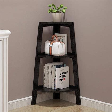 Online Decor Shoppee Engineered Wood 3-Tier Corner Wall Decor Shelf ...