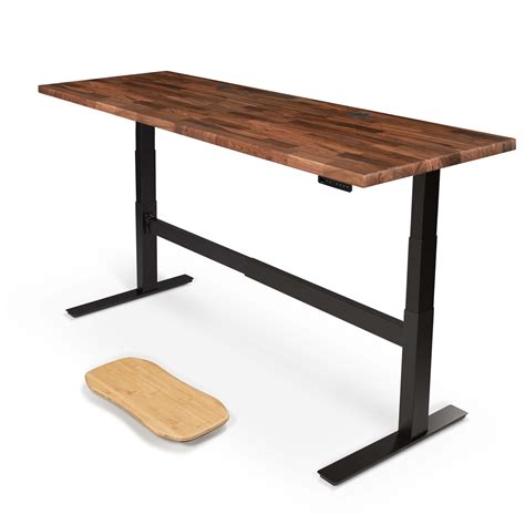 Uplift Desk Walnut Butcher Block 80 X 30 Inch Standing | Desertcart INDIA