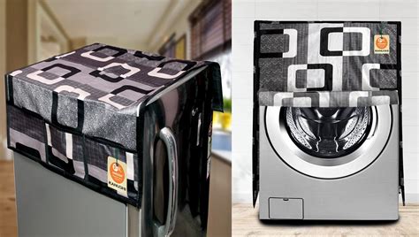 KANUSHI Industries® Fridge Covers/Refrigerator Cover +1 Pc Front Load ...