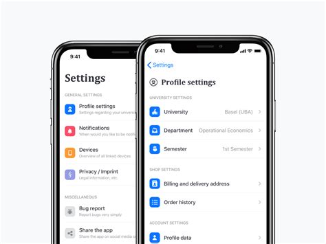Settings Menu Design 的图像结果