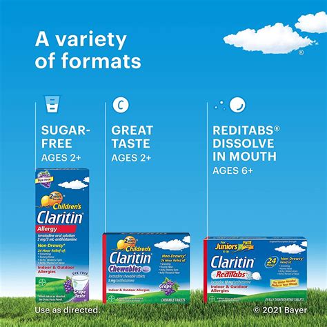 Claritin Kids 24-Hour Non-Drowsy Allergy Relief Chewables - 40 Grape ...