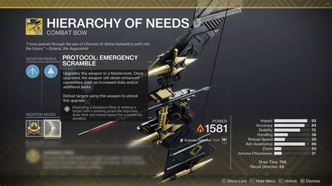 Destiny 2 Hierarchy of Needs drop location, catalyst source explained ...