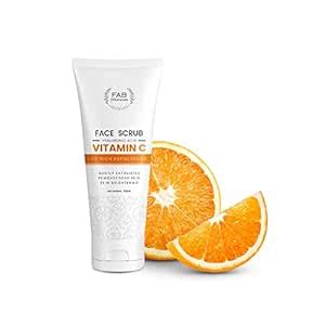 Buy FAB ONaturals Vitamin C Scrub With Hyaluronic Acid Face Scrub ...