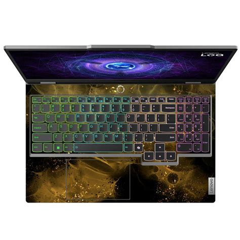 Shop Golden Dust Particle Abstract Laptop Skin for Lenovo LOQ | Buy ...