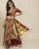 Buy Cream & maroon Sarees for Women by SERONA FABRICS Online | Ajio.com