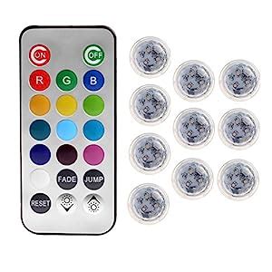 Wrisky 2 5 Led Color Change Fish Floral Tank Remote Submersible ...