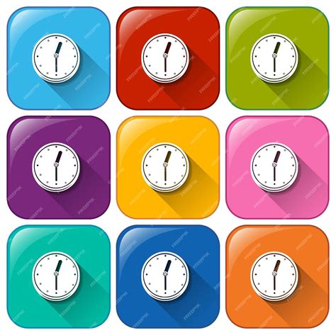 Image result for Free Clock HTML Buttons