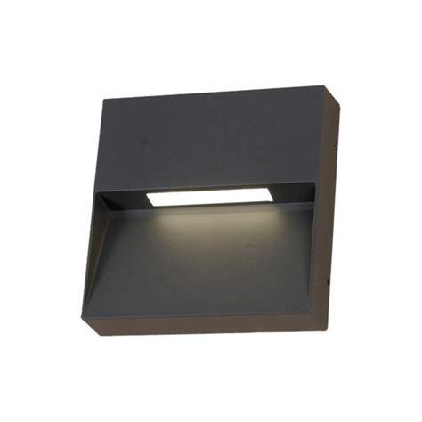 Black Outdoor LED Wall Light Kamal (3W) - Wonderlamp.shop