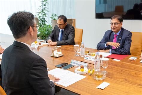 Ambassador Amit Kumar recently met Mr. Kim Seong-jun, CEO, HD KSOE and ...