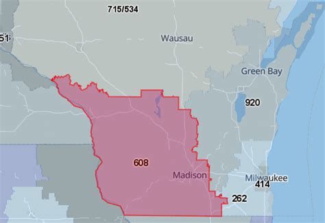 Image result for 608 Area Code