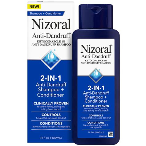 Nizoral 2-IN-1 Anti-Dandruff Shampoo & Conditioner with 1% Ketoconazole, 14 fl oz for sale | Las ...