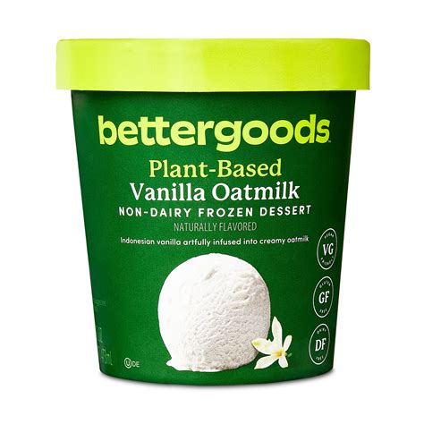 bettergoods Vanilla Oat Milk Frozen Dessert, 16 fl oz - Vegan & Gluten ...