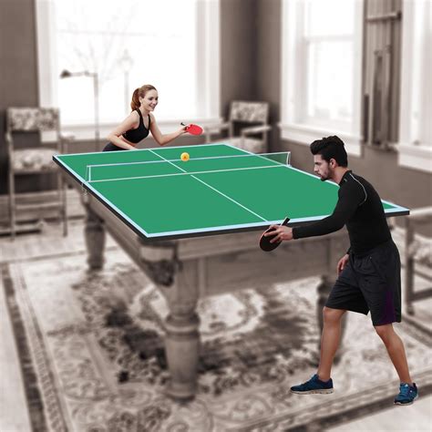 Amazon.com : AOKUNG Ping Pong Table Top, 8×4FT Green Mid-Size Foldable ...