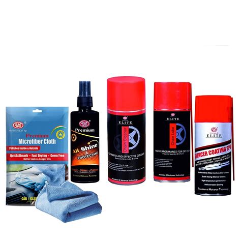 UE Bike Care & Maintenance (Pack of 5 Items) All Shine, Chain Cleaner ...