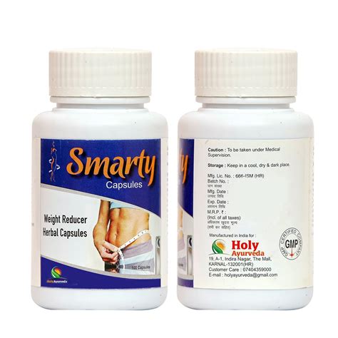 Buy NORTH INDIA PHARMA Smarty Capsules Weight Reducer Herbal Capsules ...