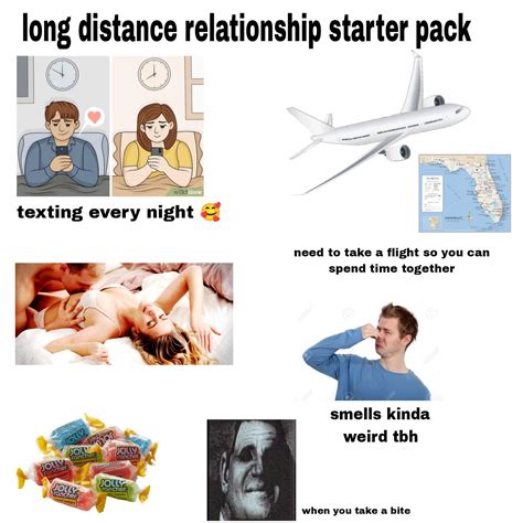 Long distance relationship starter pack | /r/starterpacks | Starter Packs | Know Your Meme