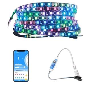 Buy Auslese SP621E Pixel LED Strip Kit 5M WS2812B Addressable RGB ...