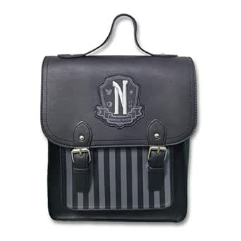 Buy Duboby Wednesday Backpack, Back to School Faux Leather Bag, Large ...