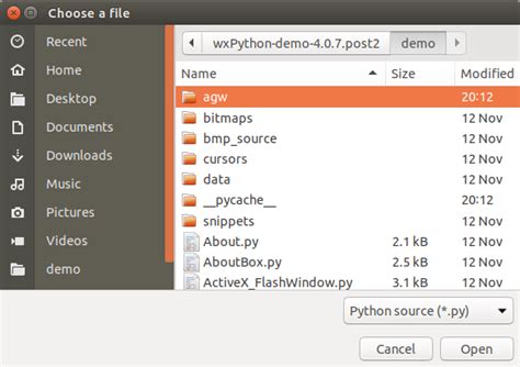 Image result for wxPython Dialog Example