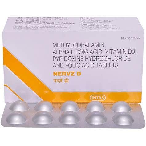 Nervz D Tablet | Uses, Side Effects, Price | Apollo Pharmacy