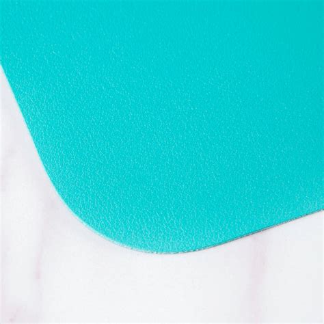 Multipurpose Vegan Leather Desk Mat Cyan 31.5 Inch Online - Premium ...