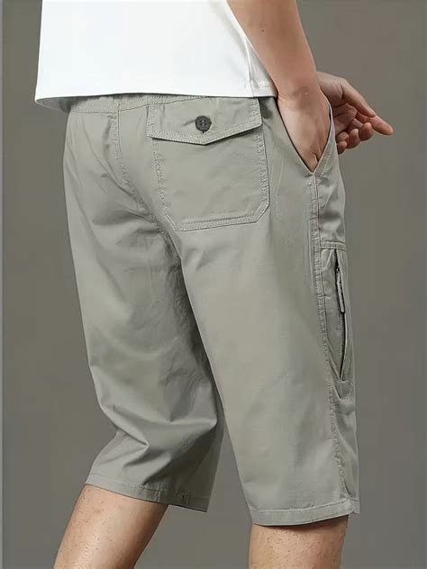 Fabripple Light Grey Utility Capri Shorts for Men – FABRIPPLE