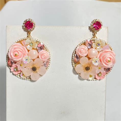 Oralia Cute Crystal Flower Stud Earrings– Oralia India