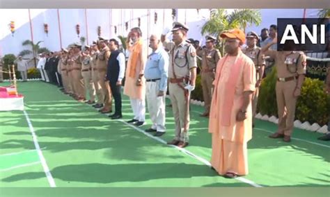 Yogi Adityanath attends National Police Memorial Day parade in Lucknow