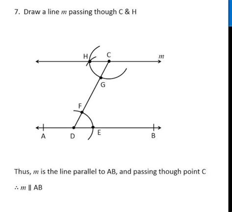 1. Draw a line, say AB, take a point C outside it. Through C, draw a ...