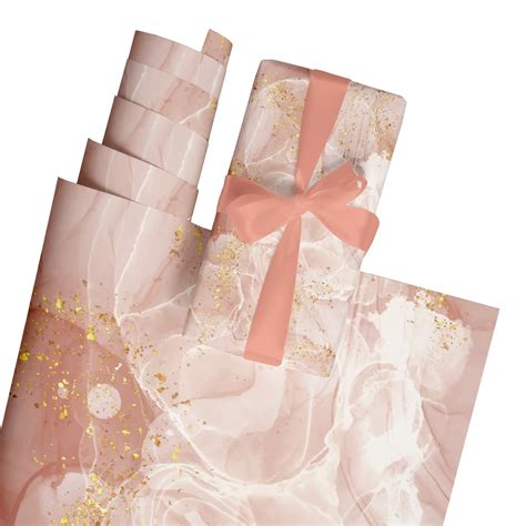 Suffix Retail 10 Pcs Gift Wrapping Paper Sheets With Gift Ribbons ...