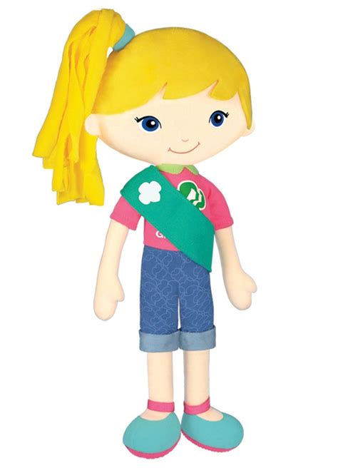 Buy Yottoy Chloe Girl Scouts Friendship Doll 11.75 Inch Soft Doll w/ 75 ...