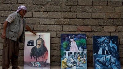 Iraqi artist depicts Yazidi heritage in Mosul - in pictures | The National