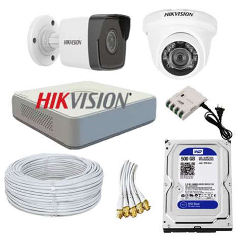 HIKVISION 4CH DVR, Night IR Dome and Bullet Camera, 500GB HDD, SMPS ...