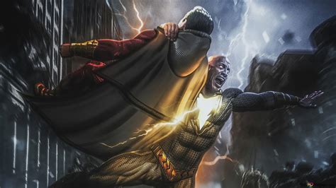 Black Adam Vs Shazam! 4K wallpaper download