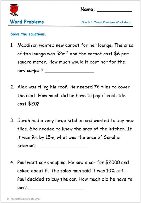 Math Word Problems 5th Grade 的图像结果