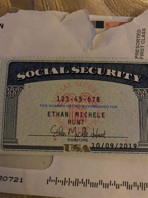 Online SSN Card Template - EDIT SSC