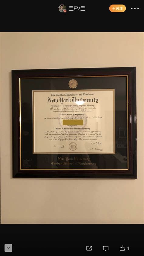 certificate of New York University纽约大学硕士學位毕业证书 - American Diploma - 和汇 ...