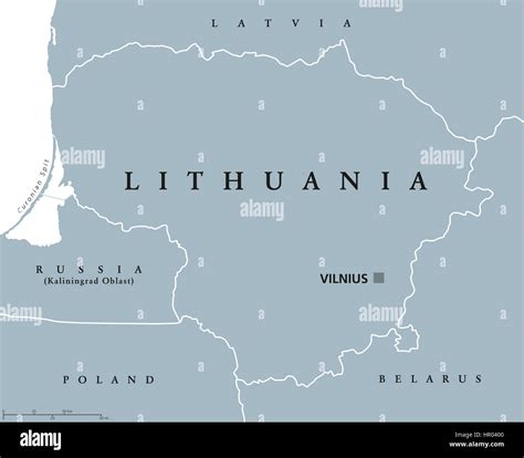 Lithuania political map capital vilnius hi-res stock photography and images - Alamy