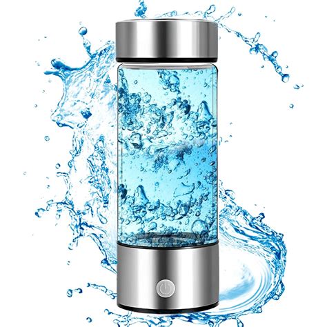 Hydrogen Water Bottle, Portable Recheargable Ionized Water Generator ...