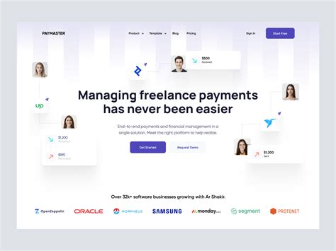 SaaS App Landing Page Header - UI Dux