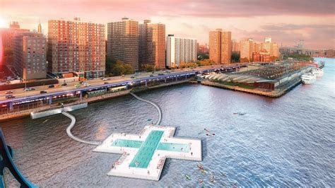 DAN | Daily Architecture News A floating plus-shaped swimming pool in ...
