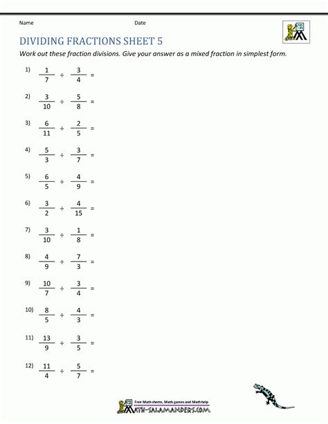 Fraction Division Problems 的图像结果