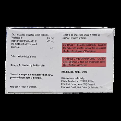 VOGLIBOZ M 2MG TABLET 10'S Price, Uses, Side Effects & Substitutes ...