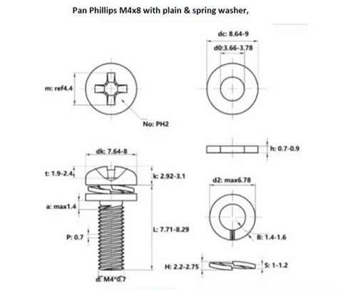 Sems Screw - Hex Philips Sems Screw with Plain and Spring Washer ...