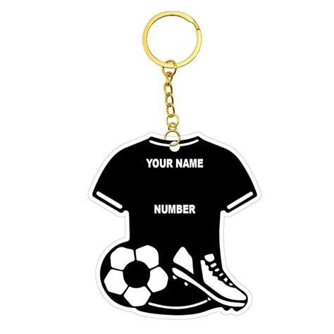 woopme Customized Football Jersey Keychain For Bike Car & Backpacks ...