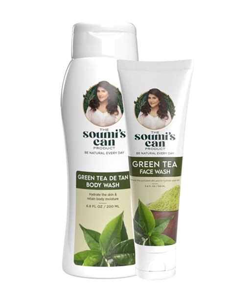THE SOUMI'S CAN PRODUCT Green Tea De Tan Body Wash (200ml) & Green Tea ...