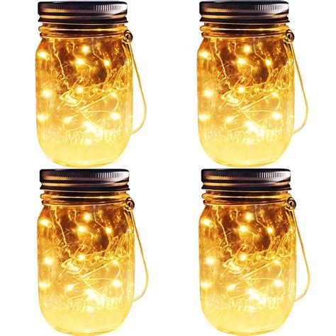 Image result for Solar Mason Jar String Lights