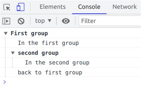 Image result for Console Group JavaScript